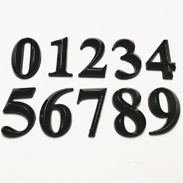 

other door hardware home office sticker address label 5cm slimming type black house number stickers gate digits 0 to 9 plastic tag