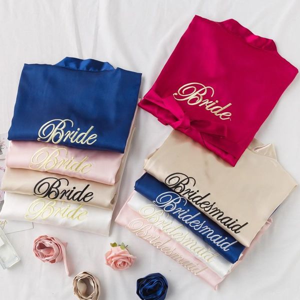 

women's sleepwear bride bridesmaid wedding nighty robe womens nightgown bridal loose kimono yukata gown casual with belt bathrobe -xxl, Black;red