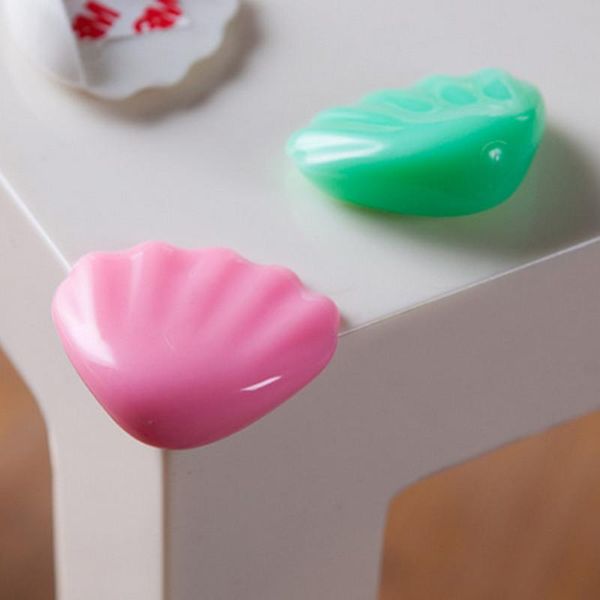 

corner&edge cushions infant silicone ocean shape crash protection luminous guards table desk edge corner safety hook baby