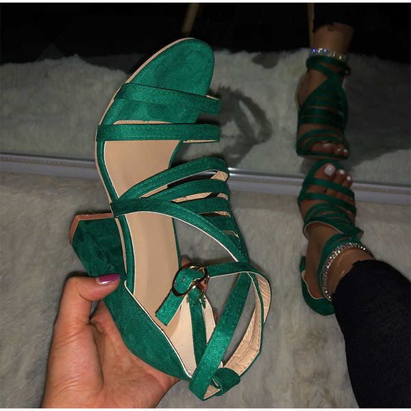 

lady party female shoes plus size dropshipping women high heels sandals summer lady ankle buckle strap women's cross strap shoes y0721, Black