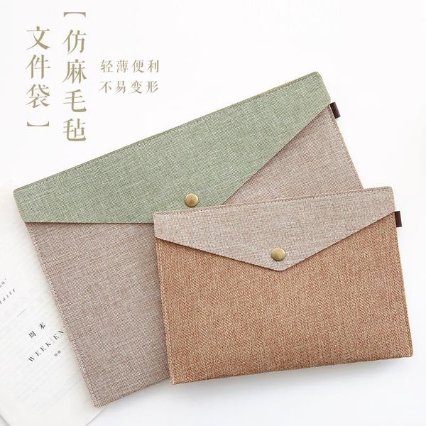 

business card files simple but elegant office learning a4 imitation cloth sack felt canvas envelope receive bags