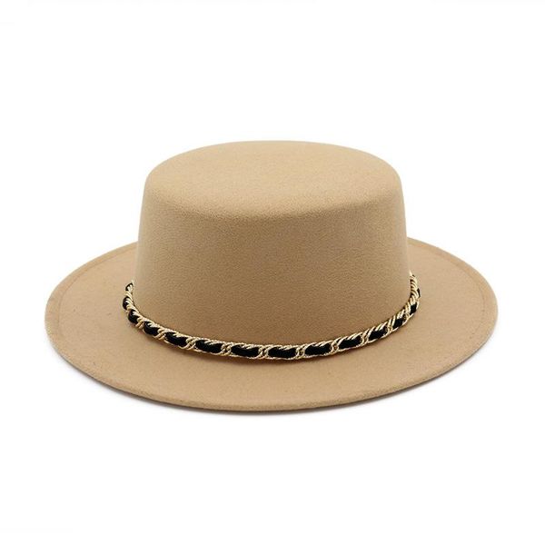 

wide brim hats autumn winter classic flat woolen couples hat men women wool cap elegant ladies casual fashion jazz, Blue;gray