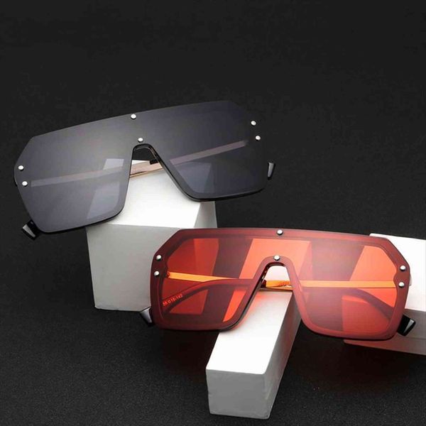 

Oversized Shield Sunglasses Women Vintage Goggle Brown Brand Gradient Driving Sun Glasses Female Uv400 De Sol Mujer, White;black