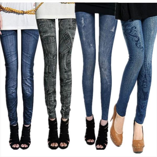 

doiaeskv comfortable skinny pants denim womens legging fashion jean stretchy slim, Black