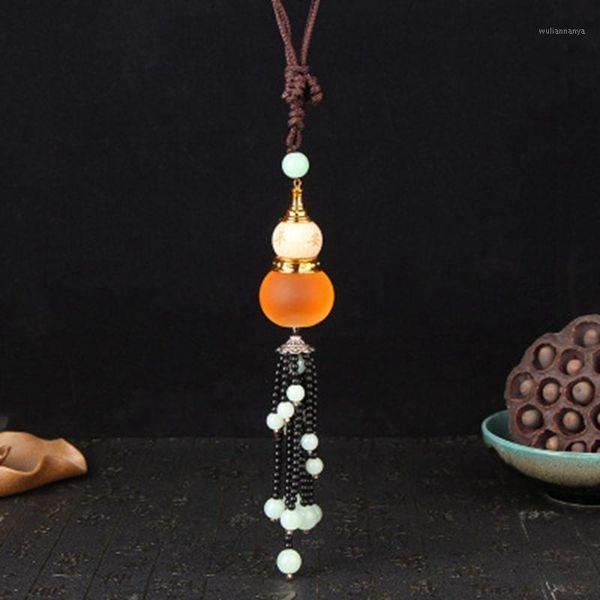 

car accessories perfume gourd pendant crystal safeguard interior supplies1