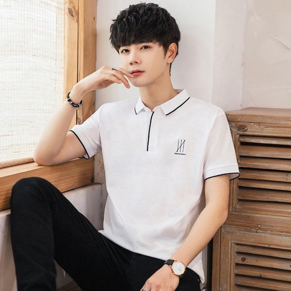

female designers mens polo t shirt m 3xl crop cotton camisas de hombre black men clothing white ropa luxurys dress fashion t shirts classic, White;black