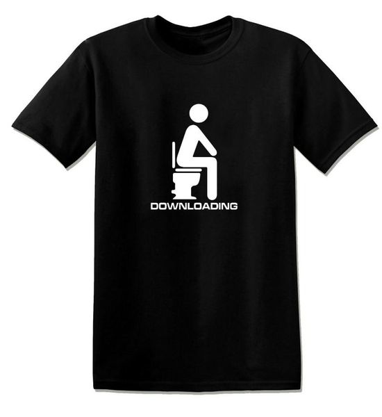 

men's t-shirts 2021 summer men t-shirt downloading bathroom pooping printed pattern hip-hop street casual short-sleeve cotton oversized, White;black