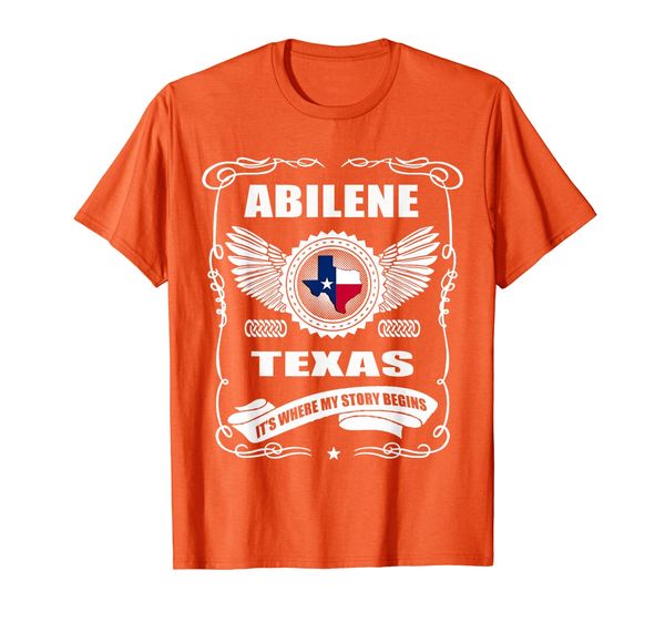 

abilene texas born in abilene texas t-shirt, White;black
