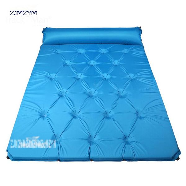 

outdoor pads person automatic inflatable mattress self inflating hiking travel fishing beach cushion bbq mat camping pad armygreen