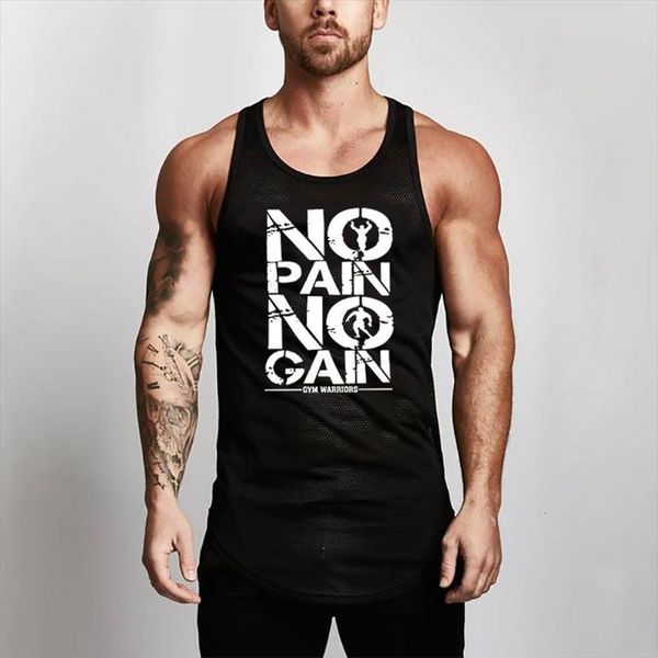

brand gym clothing fitness men tank quick dry mesh mens bodybuilding stringers tankworkout singlet sleeveless shirt, White;black