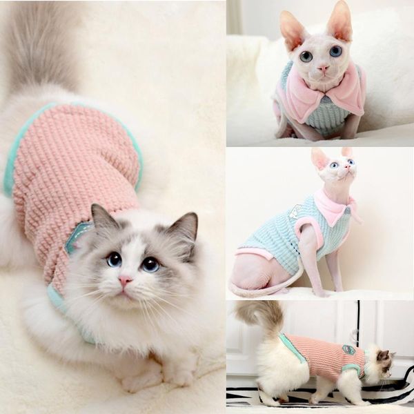 

cat costumes costume pet clothes sleeveless vest net sphinx for small dog winter dogs pets clothing