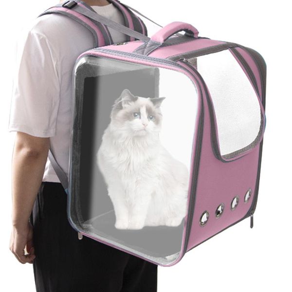 

cat carriers,crates & houses visible backpack breathable carrier bags pet travel transport box carrying cats for space
