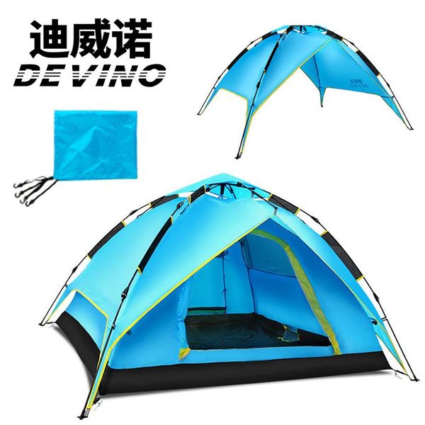 

hydraulic two ways to use outdoor camping tent 4 season 3-4 person tents professional automatic winter and shelters
