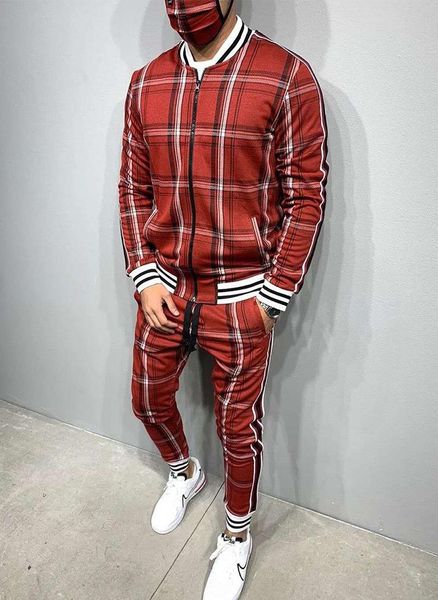

men's tracksuits 2021 mens tracksuit fashion casual men fitness sets letter patchwork hooded sweatshirt sweatpants sports suit streetwe, Gray