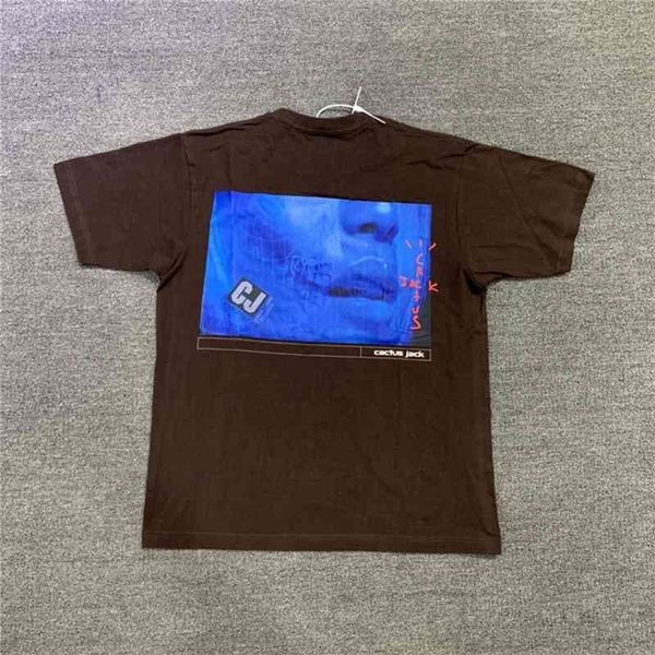 

men's t-shirts travis scott cactus digital jack girl male t-shirt woman brown acid washed jackboys t large clothes, White;black