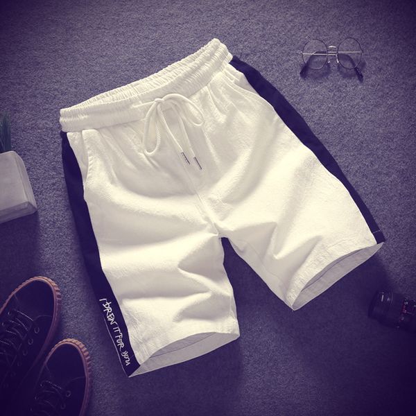 

a 568 2021 summer trousers male elastic 5 shorts fashion leisure men's new sports pants han edition 5 minutes of pants, Blue