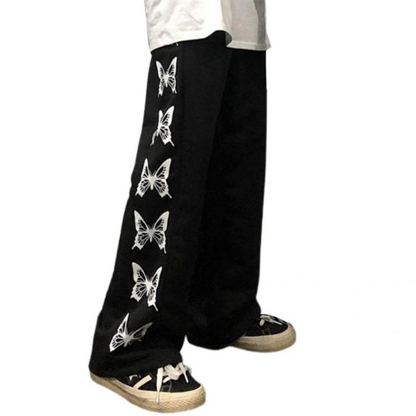 

women's pants & capris casual solid color breathable comfortable printed leisure chic trouser, Black;white