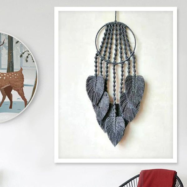 

tapestries nordic macrame hand woven tapestry boho decoration aesthetic room decor for bedroom crafts geometric wall hanging