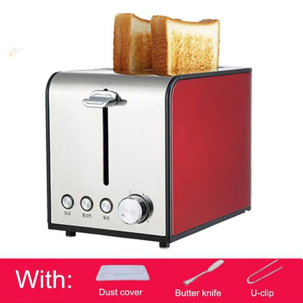 

bread makers stainless steel toaster 2 slices toast oven household automatic multi-function maker defrost breakfast machine