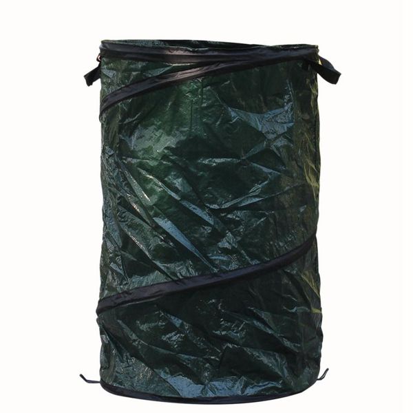 

storage bags foldable garden bag up sheet garbage bucket again
