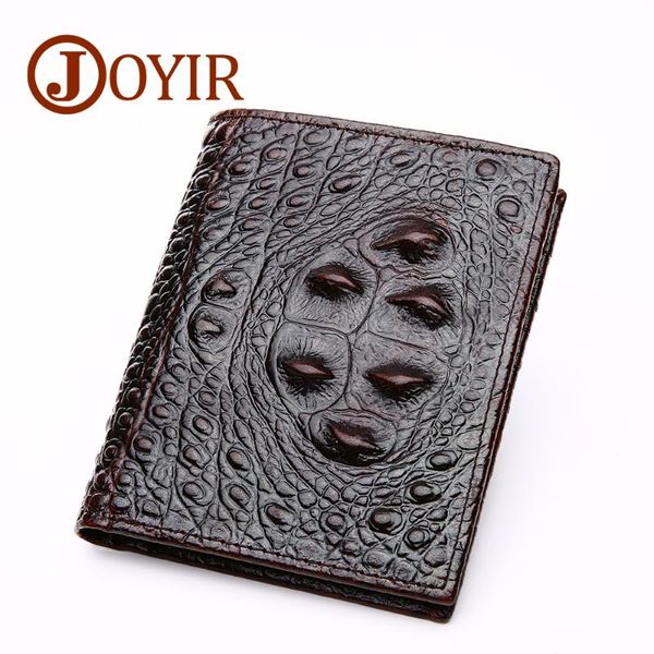 

wallets men's short wallet leather first layer cowhide crocodile casual, Red;black