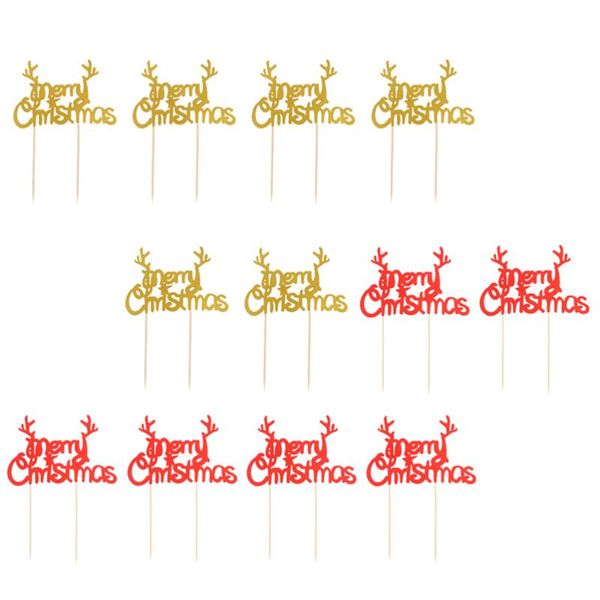 

greeting cards 40pcs merry christmas cake ers decoration party favors