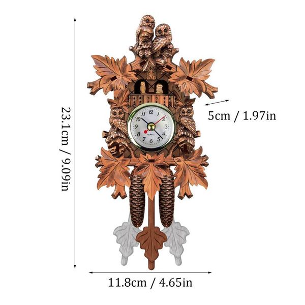

cuckoo clocks german black forest wooden vintage nordic style wall alarm clock for living room home decoration l3