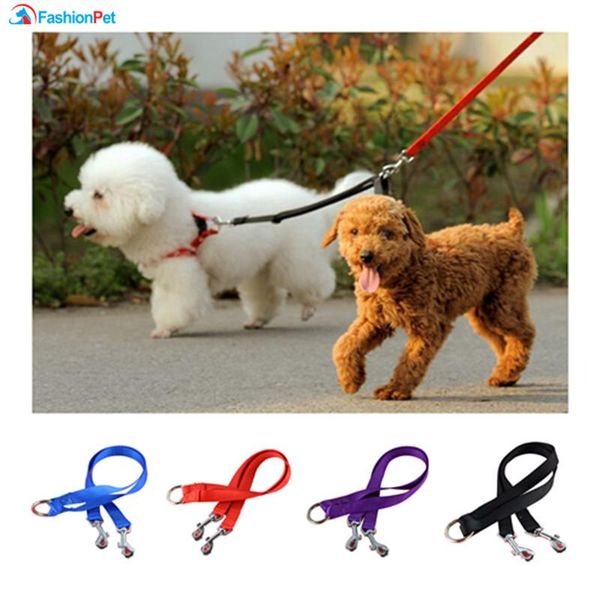 

dog collars & leashes fashion pet leash 3 sizes 4 colors nylon double lead