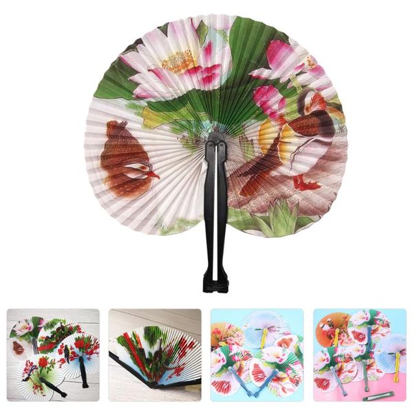 

other home decor 20 pcs chinese style fans handheld floral folding paper decorative