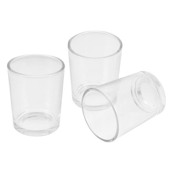 

candles 3pcs diy candle holder scented cup tin wax tea glass soy round