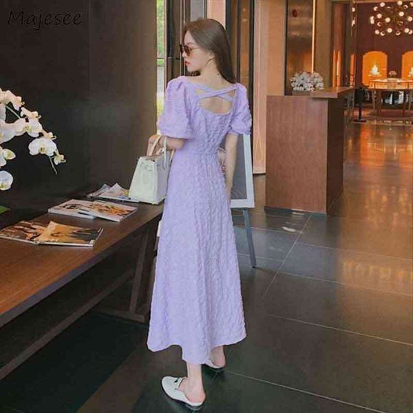 

short sleeve summer solid purple womens dresses backless v neck korean sweet style vintage elegant female design stylish slim daily, Black;gray