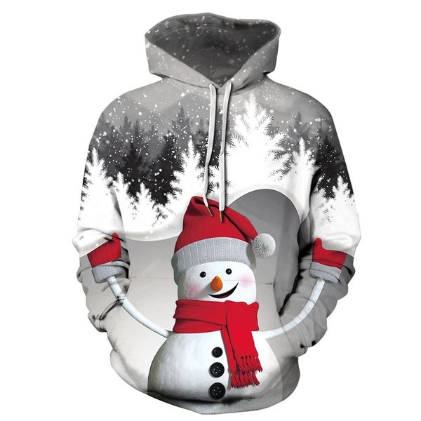 

autumn 3d printing casual round neck hooded sweater american men's baseball suit, Black;brown