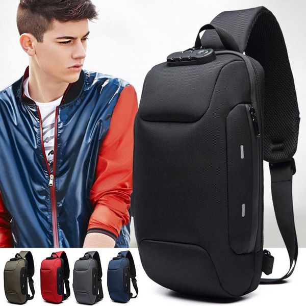 

backpack anti-theft with 3-digit lock shoulder bag waterproof for mobile phone travel lt88