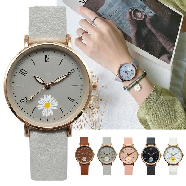 

wristwatches 2021 women's watches simple vintage small watch leather strap casual sport clock dress women relogio mujer, Slivery;brown