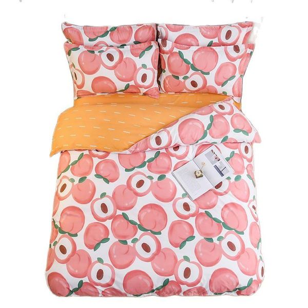 

bedding sets pink set pear duvet cover bed sheet pillowcase for home