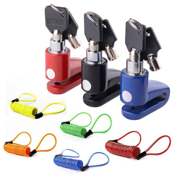 

bike locks motorcycle lock security anti theft disc brake for bicycle motorbike scooter safety protection accessories