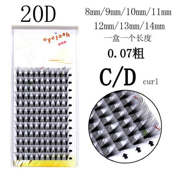 

handmade lash volume fans 20d semi permanent individual eyelash extensions1