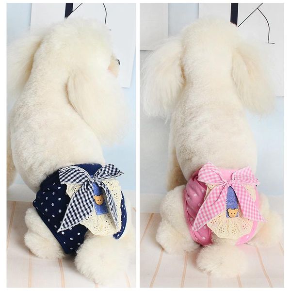 

dog apparel female physiological pants cotton washable shorts panties menstruation underwear pet briefs small diaper