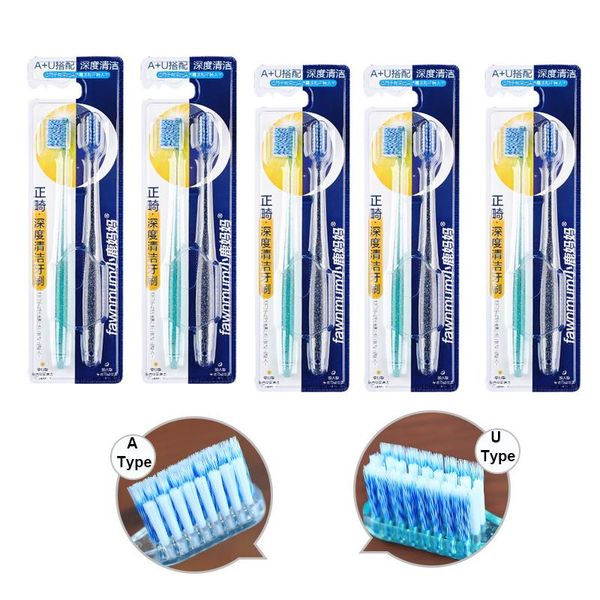 

toothbrush orthodontic toothbrushes 5 packs for braces u a trim soft 10 pieces clean
