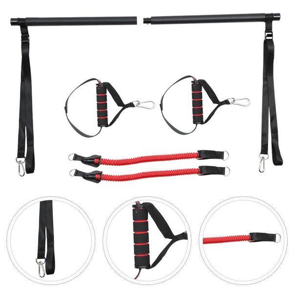 

resistance bands 1 set pilates exercise bar yoga rod kit with
