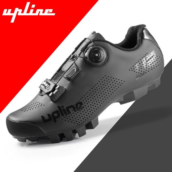

cycling footwear upline mtb mountain bike shoes men bicycle sneakers women professional self-locking breathable, Black