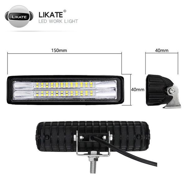 

working light 72w led truck headlights faro lamp waterproof car headlight fog 6500k spotlight ip67