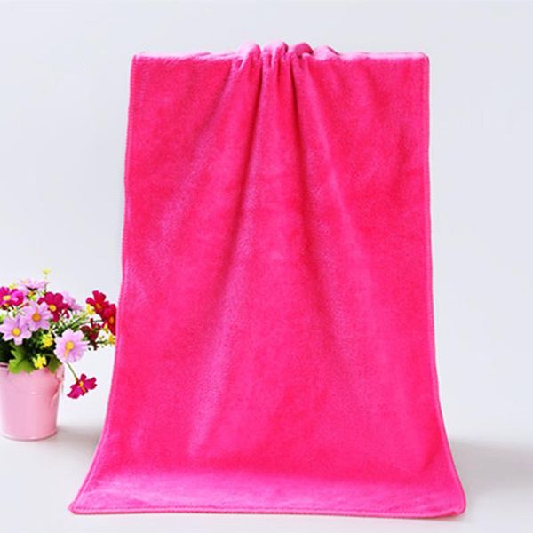 

towel thicken absorbent bath 35x75cm solid soft beach thick spa for adult