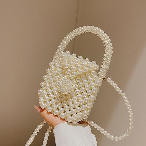 

evening bags summer mini high-quality 2021 fashion pearl chain women's designer personality versatile one-shoulder messenger bag