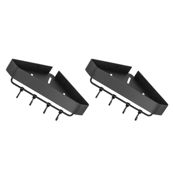 

hooks & rails 2pcs shower storage shelves towel racks for bathroom toilet with