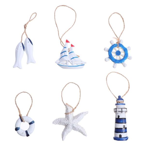 

decorative objects & figurines 6pcs mediterranean style small pendants wall hanging decorations diy ornaments