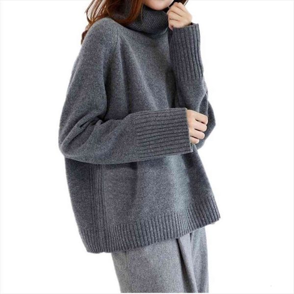

turtleneck winter women fashion cashmere womens sweater wool warm outwear femme casual high collar long sleeve loose oversize pullovers, White;black