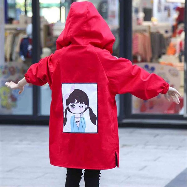 

spring and autumn coat girl in the section on both sides wearing windbreaker jacket childrens clothes hpy013, Blue;gray