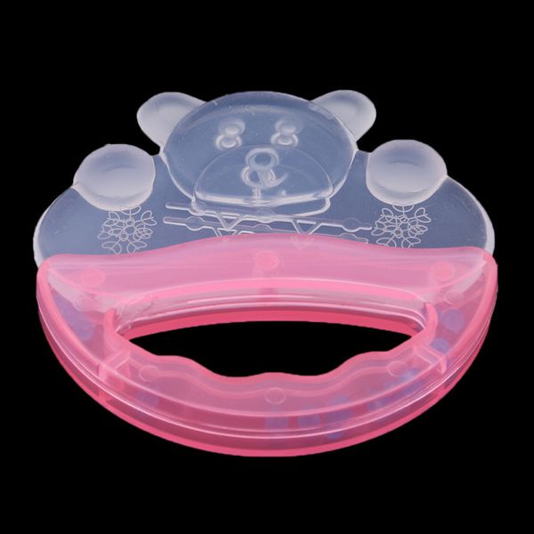 

1PC Safety Teether Bear For Babies Rabbit Shape Food Grade Silicone Soother Teether Teething Molar Chewable Pacifier