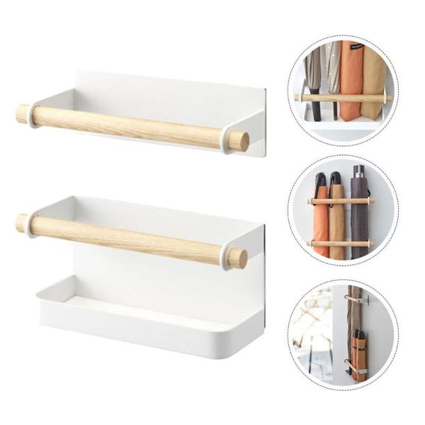 

hooks & rails 1 set umbrella storage rack shelf wall-mounted holder